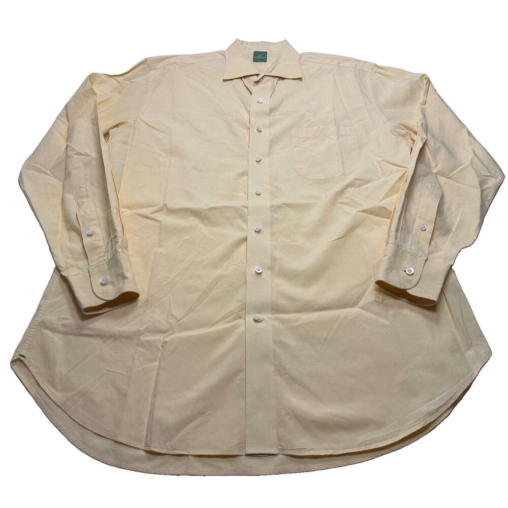Men's Sid Mashburn Dress Shirt Size 16 1/2, 35 Yellow